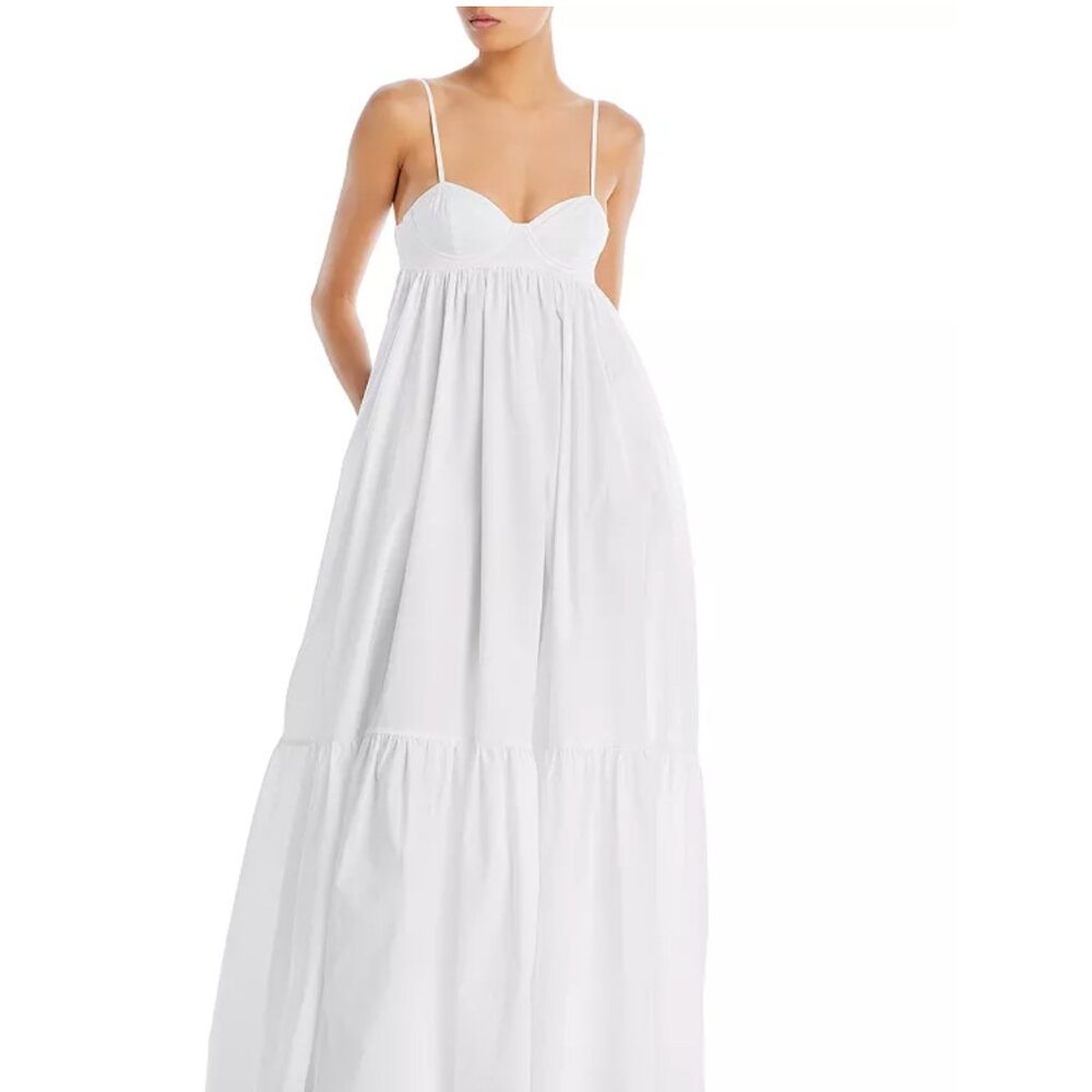 Poplin White Maxi Dress